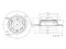 Rear brake disc thumb