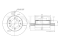 Front brake disc thumb