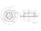 Rear brake disc thumb