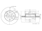Front brake disc thumb