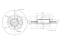 Front brake disc with Geomet® coating thumb