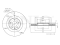 Rear brake disc with Geomet® coating thumb