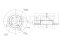Rear brake disc with Geomet® coating thumb