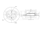Rear brake disc with Geomet® coating thumb