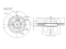 Front brake disc with Geomet® coating thumb