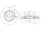 Front brake disc with Geomet® coating thumb
