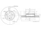 Front brake disc with Geomet® coating thumb