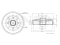 Rear brake drum thumb