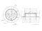 Rear brake disc thumb