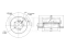 Rear brake disc thumb