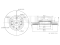 Front brake disc thumb