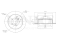 Rear brake disc thumb
