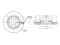 Front brake disc thumb