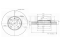 Front brake disc thumb