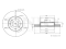 Front brake disc thumb