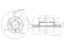 Front brake disc thumb