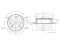 Rear brake disc thumb