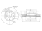 Front brake disc thumb