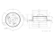 Rear brake disc thumb