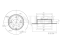 Rear brake disc thumb