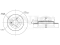 Rear brake disc thumb