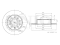 Rear brake disc thumb