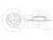Rear brake disc thumb