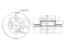 Front brake disc thumb