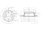 Rear brake disc thumb