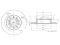 Rear brake disc thumb