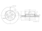 Front brake disc thumb