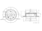 Rear brake disc thumb