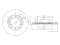 Rear brake disc thumb