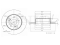 Rear brake disc thumb