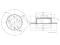 Rear brake disc thumb