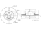 Front brake disc thumb