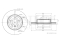 Front brake disc with Geomet® coating thumb