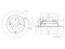 Rear brake disc with Geomet® coating thumb