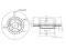 Front brake disc thumb