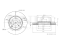 Front brake disc thumb