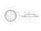Rear brake disc thumb