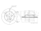 Rear brake disc thumb