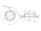 Front brake disc thumb
