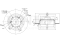 Rear brake disc thumb