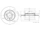 Rear brake disc thumb