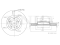 Front brake disc thumb