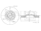 Front brake disc thumb