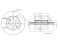 Front brake disc thumb