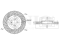 Front brake disc thumb
