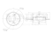 Rear brake disc thumb